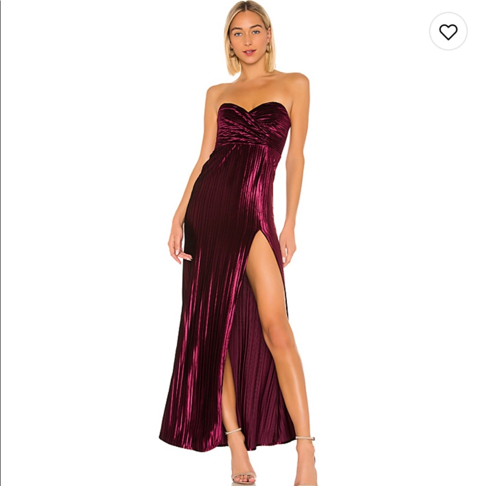 Spanish Moss Gown in Burgandy